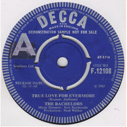 The Bachelors True Love For Evermore Vinyl 7" USED