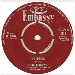 Mike Redway Things USED VINYL 7INCH 45 RPM SINGLE