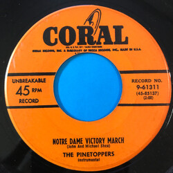 The Pinetoppers Notre Dame Victory March USED VINYL 7INCH 45 RPM SINGLE MONO