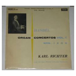 Georg Friedrich Händel / Karl Richter / Karl Richter Und Sein Kammerorchester Organ Concertos Vol. 1 Nos. 1 2 3 4 Vinyl LP USED