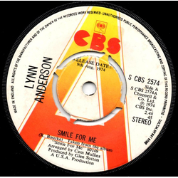 Lynn Anderson Smile For Me / A Man Like Your Daddy Vinyl 7" USED
