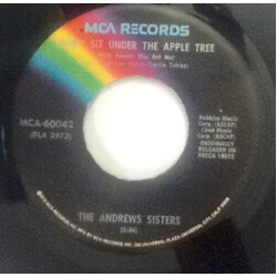 The Andrews Sisters Don't Sit Under The Apple Tree (With Anyone Else But Me) USED VINYL 7INCH 45 RPM REISSUE