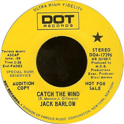 Jack Barlow Catch The Wind USED VINYL 7"