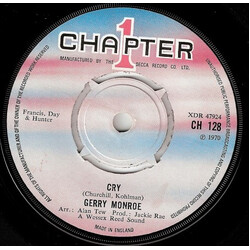 Gerry Monroe Cry USED VINYL 7INCH 45 RPM