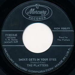The Platters Smoke Gets In Your Eyes USED VINYL 7INCH 45 RPM SINGLE