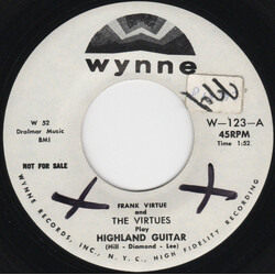 Frank Virtue / The Virtues Highland Guitar USED VINYL 7INCH 45 RPM PROMO