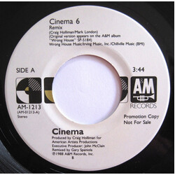 Cinema (2) Cinema 6 USED VINYL 7INCH 45 RPM SINGLE PROMO