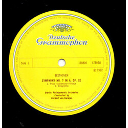 Ludwig Van Beethoven / Herbert von Karajan / Berliner Philharmoniker Symphony No. 7 Vinyl LP USED