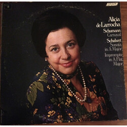 Alicia De Larrocha Schumann Carnaval; Schubert Sonata In A Major; Schubert Impromptu in A Flat Major Vinyl LP USED