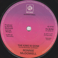 Ronnie McDowell The King Is Gone USED VINYL 7INCH 45 RPM SINGLE