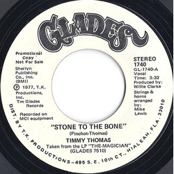 Timmy Thomas Stone To The Bone USED VINYL 7INCH 45 RPM PROMO