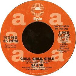 Sailor Girls, Girls, Girls USED VINYL 7INCH 45 RPM PROMO STEREO MONO