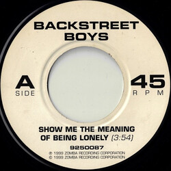 Backstreet Boys Show Me The Meaning Of Being Lonely USED VINYL 7INCH 45 RPM SINGLE