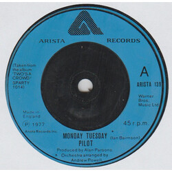 Pilot Monday Tuesday USED VINYL 7INCH 45 RPM