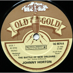 Johnny Horton / Stonewall Jackson The Battle Of New Orleans  /  Waterloo USED VINYL 7INCH 45 RPM MONO