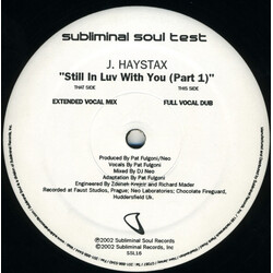 Jesus Haystax Still In Luv With You (Part 1) USED VINYL 12INCH TEST PRESSING
