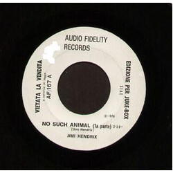 Jimi Hendrix No Such Animal USED VINYL 7INCH 45 RPM JUKEBOX