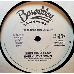 Greg Kihn Band Every Love Song Vinyl 12" USED