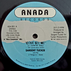 Sargent Tucker / The Two Things In One Come See Me USED VINYL 12INCH 33 S RPM STEREO