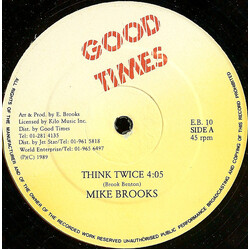 Mike Brooks Think Twice USED VINYL 12INCH 45 RPM
