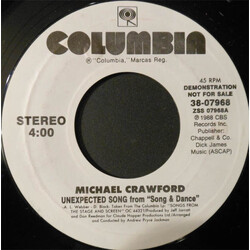Michael Crawford Unexpected Song USED VINYL 7INCH PROMO