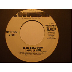 Jean Beauvoir Gamblin Man USED VINYL 7INCH 45 RPM PROMO