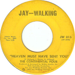 The Continental 4 Heaven Must Have Sent You USED VINYL 7INCH 45 RPM