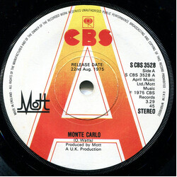 Mott (3) Monte Carlo USED VINYL 7INCH 45 RPM SINGLE PROMO