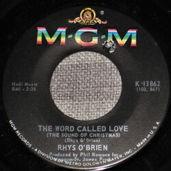 Rhys O'Brien The Word Called Love (The Sound Of Christmas) USED VINYL 7INCH 45 RPM SINGLE