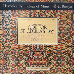 Henry Purcell / Alfred Deller / The Ambrosian Singers / Sir Michael Tippett Ode For St. Cecilia's Day Vinyl LP USED