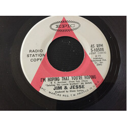 Jim & Jesse I'm Hoping That You're Hoping / When I Stop Dreaming USED VINYL 7INCH 45 RPM PROMO STYRENE MONO