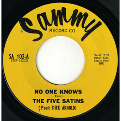 The Five Satins No One Knows USED VINYL 7INCH 45 RPM