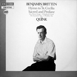 Benjamin Britten / Vocal Ensemble Quink Hymn To St. Cecelia / Sacred And Profane Vinyl LP USED