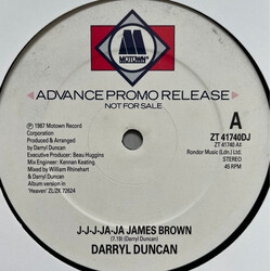 Darryl Duncan J-J-J-Ja-Ja James Brown USED VINYL 12INCH 45 RPM PROMO STEREO