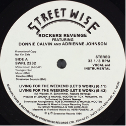 Rockers Revenge / Donnie Calvin / Adrienne Johnson Living For The Weekend (Let's Work) Vinyl 12" USED