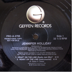 Jennifer Holliday Heart On The Line Vinyl 12" USED