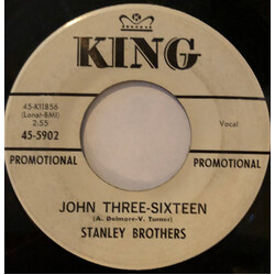 The Stanley Brothers John Three-Sixteen /A Crown He Wore USED VINYL 7INCH 45 RPM SINGLE PROMO