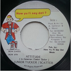 Junior Tucker / Scatter (3) Attitude Vinyl 7" USED