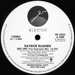 Patrice Rushen Get Off (You Fascinate Me) Vinyl 12" USED