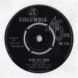 The Dave Clark Five Glad All Over VINYL 7" USED