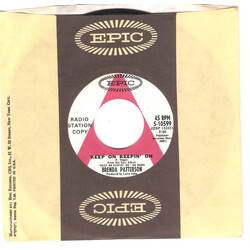 Brenda Patterson Keep On Keepin' On USED VINYL 7INCH 45 RPM PROMO STYRENE