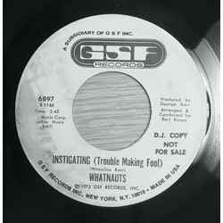The Whatnauts Instigating (Trouble Making Fool) USED VINYL 7INCH 45 RPM SINGLE PROMO STEREO