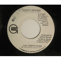 The Temptations Shakey Ground USED VINYL 7INCH 45 RPM SINGLE PROMO STEREO MONO