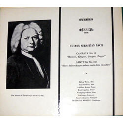 Johann Sebastian Bach / Helmuth Rilling / Bachcollegium Stuttgart Cantata No. 12 / Cantata No. 102 Vinyl LP USED