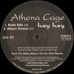 Athena Cage Hey Hey USED VINYL 12INCH PROMO