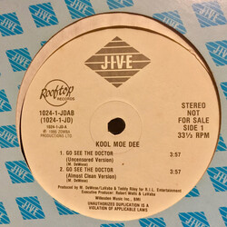 Kool Moe Dee Go See The Doctor / Monster Crack Vinyl 12" USED