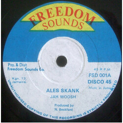 Jah Woosh Ales Skank USED VINYL 12INCH 45 RPM SINGLE