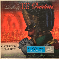 Pyotr Ilyich Tchaikovsky / Boston Pops Orchestra / Arthur Fiedler "1812" Overture And Capriccio Italien Vinyl LP USED