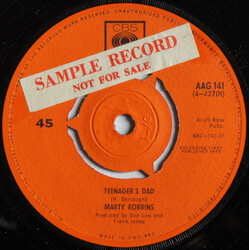 Marty Robbins Teenager's Dad USED VINYL 7INCH 45 RPM SINGLE