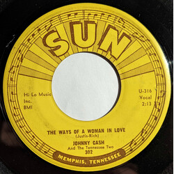Johnny Cash & The Tennessee Two The Ways Of A Woman In Love  VINYL 7" USED